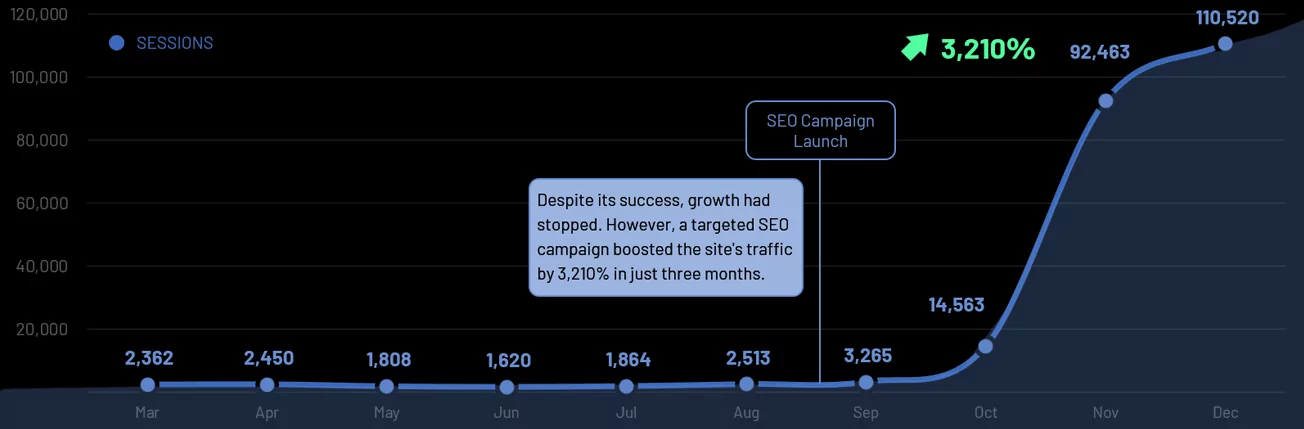 SEO Results Chart 1